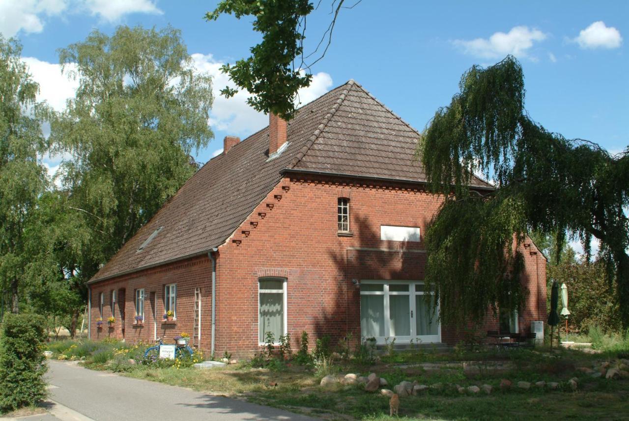 Huette Kroetenhof, Radfahrer Uebernachtung Barforde Buitenkant foto